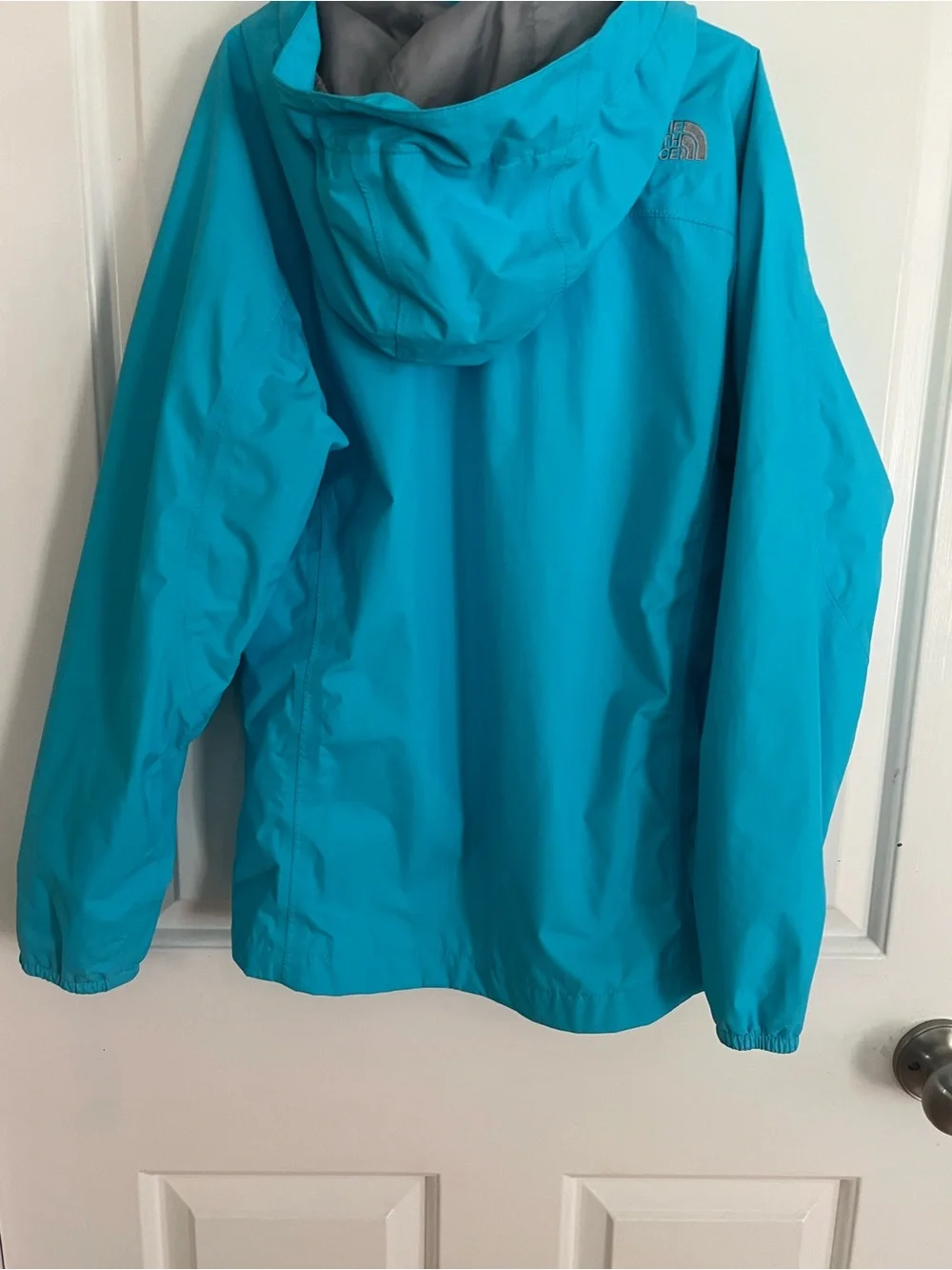 The North Face Resolve Blue Hooded Kids Rain Jacket